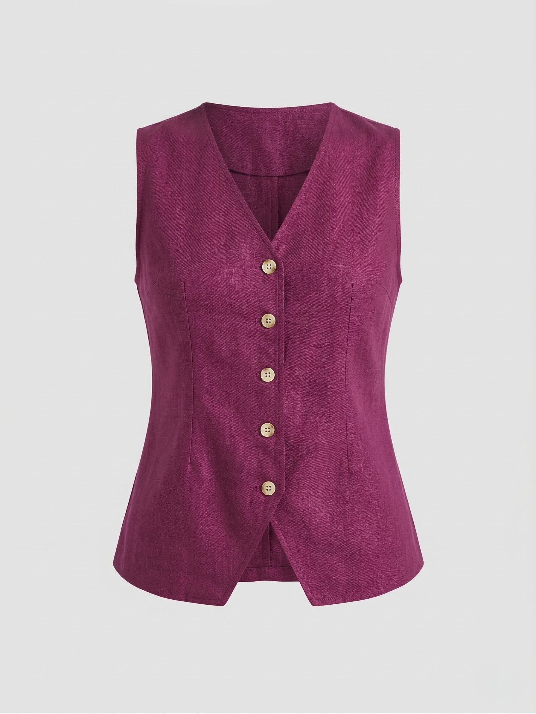 Linen Waistcoat & Trousers Co-ord Set