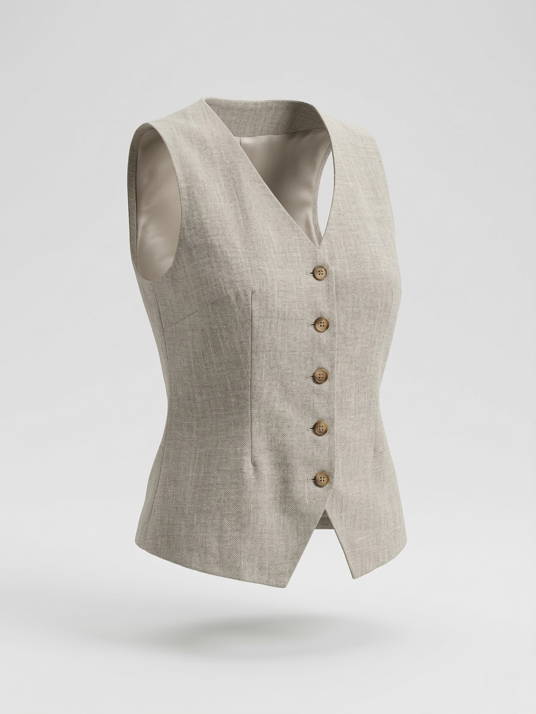 Linen Waistcoat & Trousers Co-ord Set