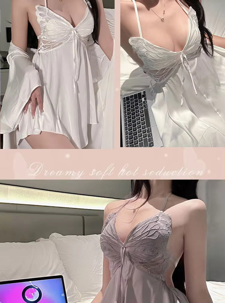 Scarlet Butterfly Lace Babydoll