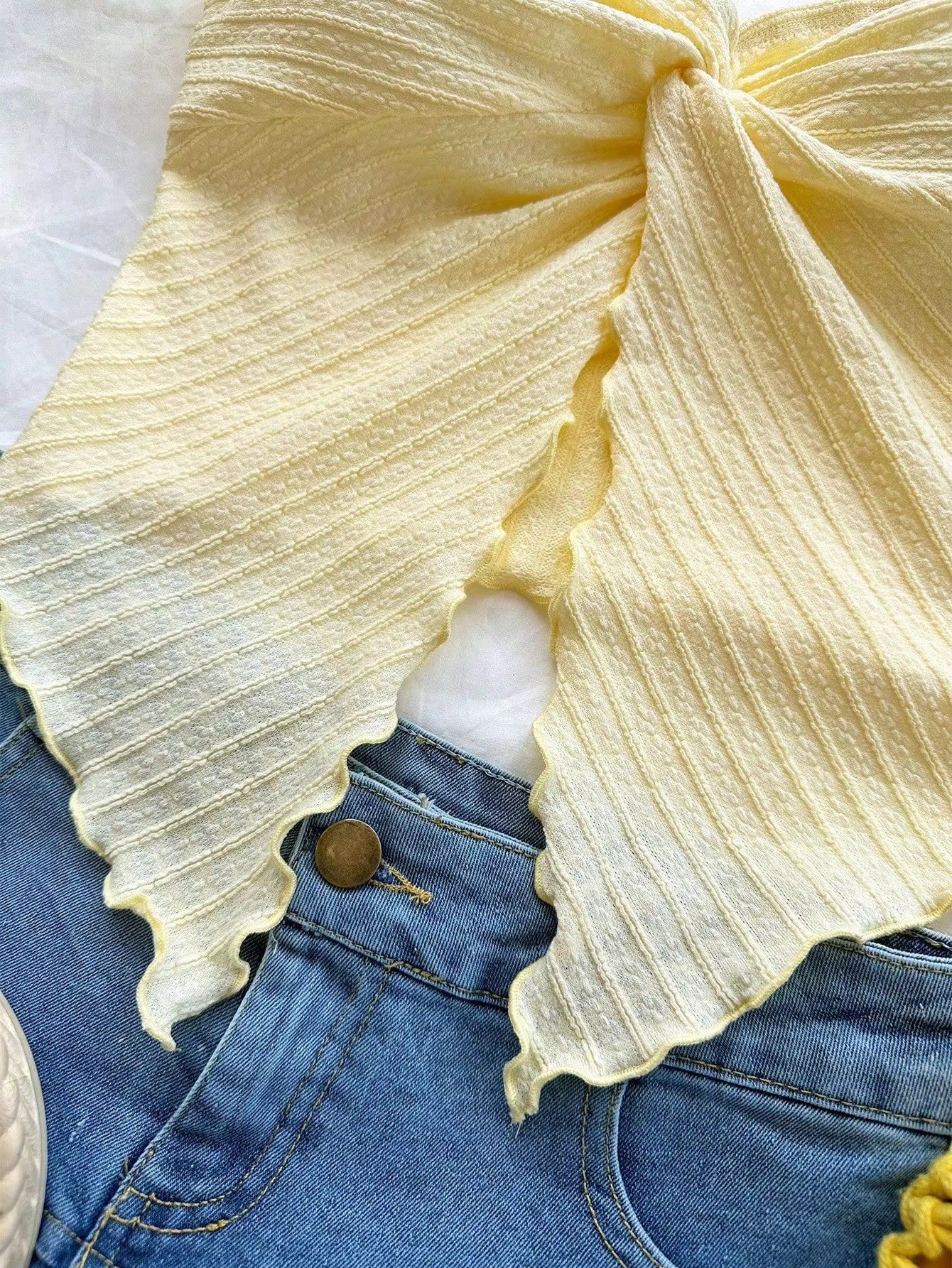Butterfly Bliss Bow Top Yellow