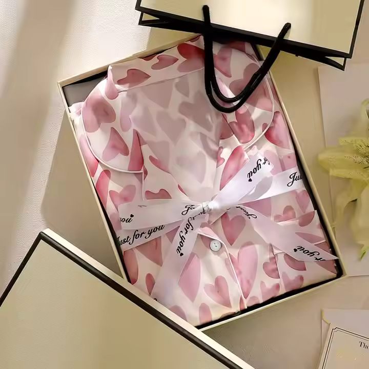 Summer Ins New Simple love Petals Homewear 3-Piece Suit