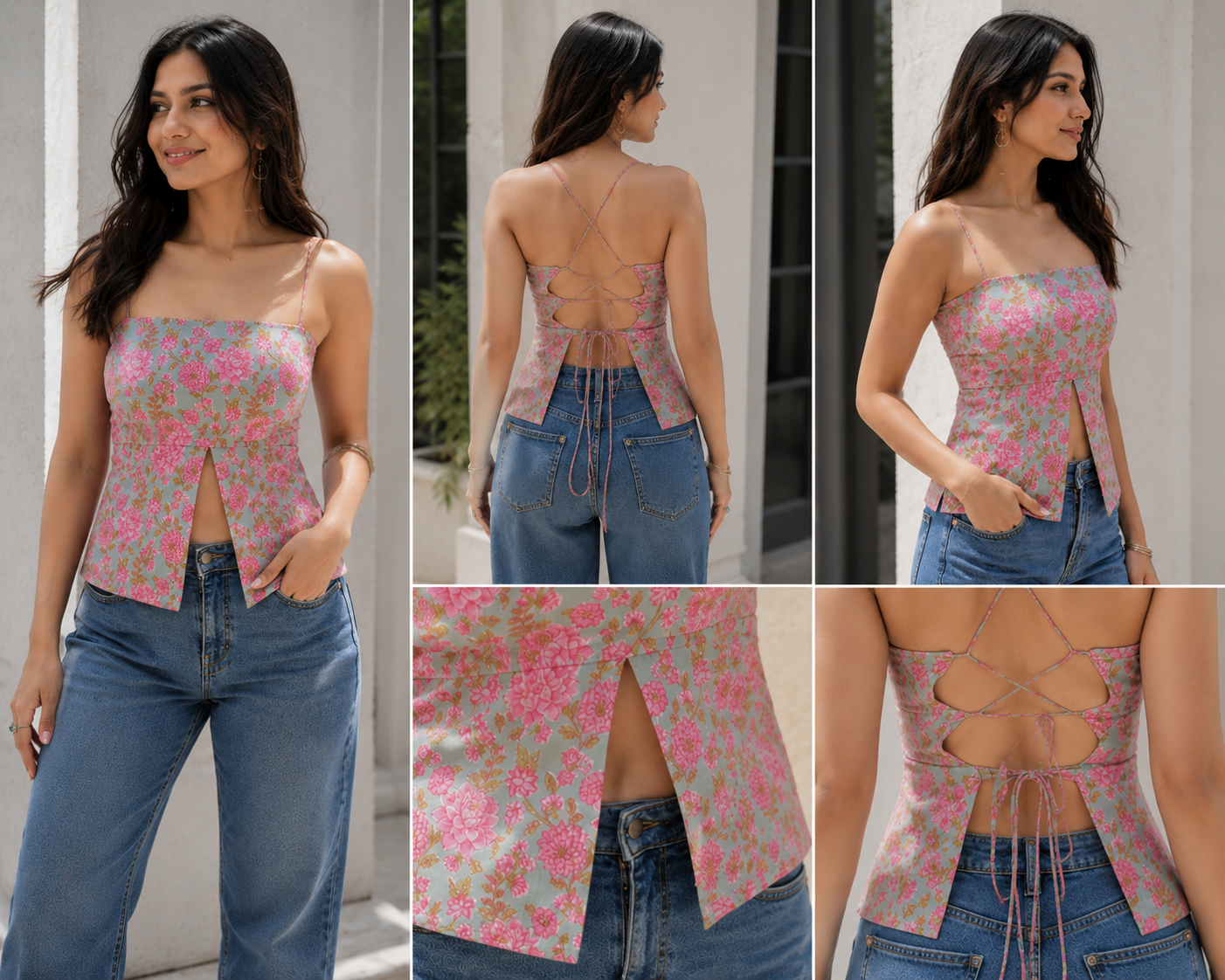 Bloom Tie-Back Floral Top