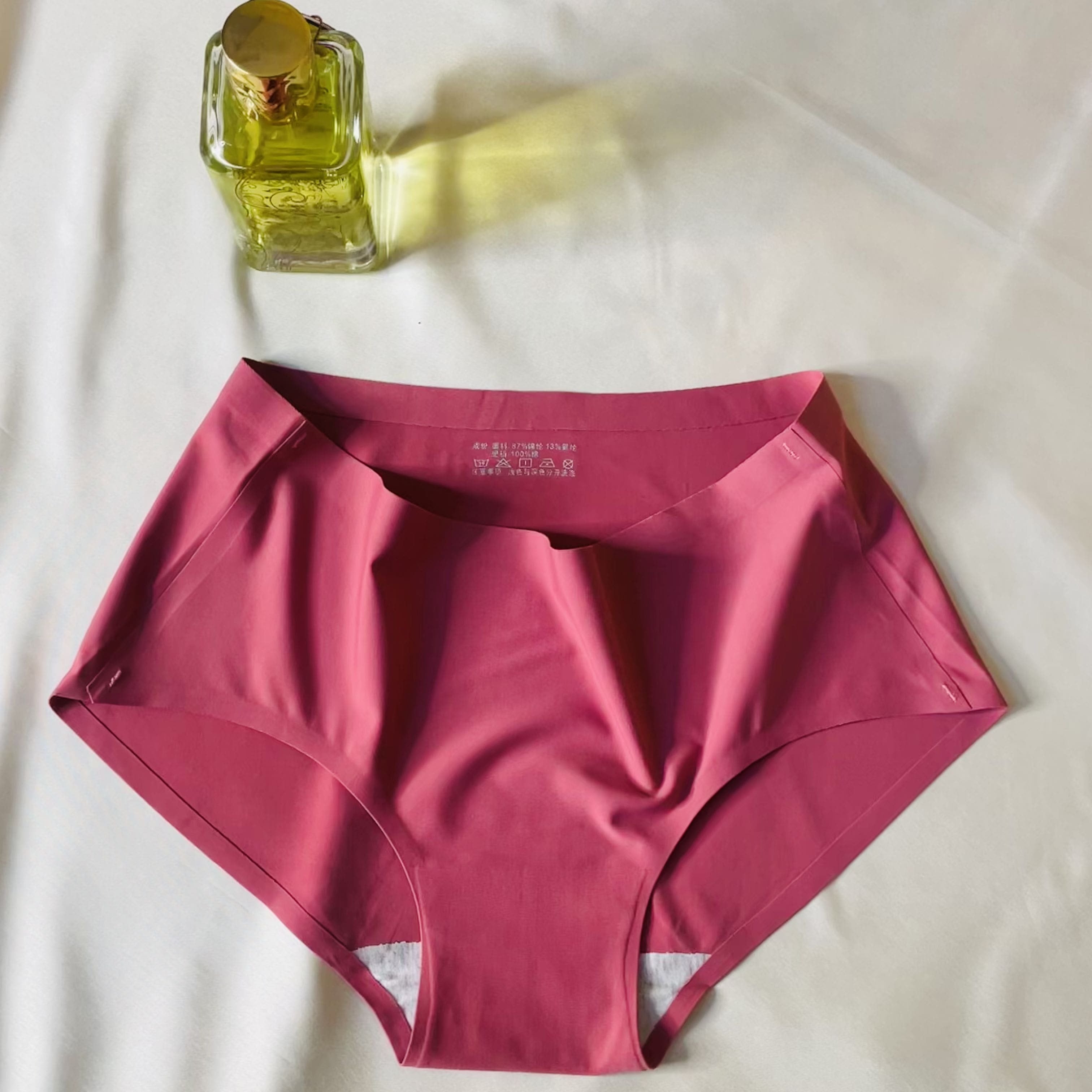 Luxe Thread (PACK OF 6) Women's Multicolor Seamless ICE SILK Panty (Random Any 6 Colors)