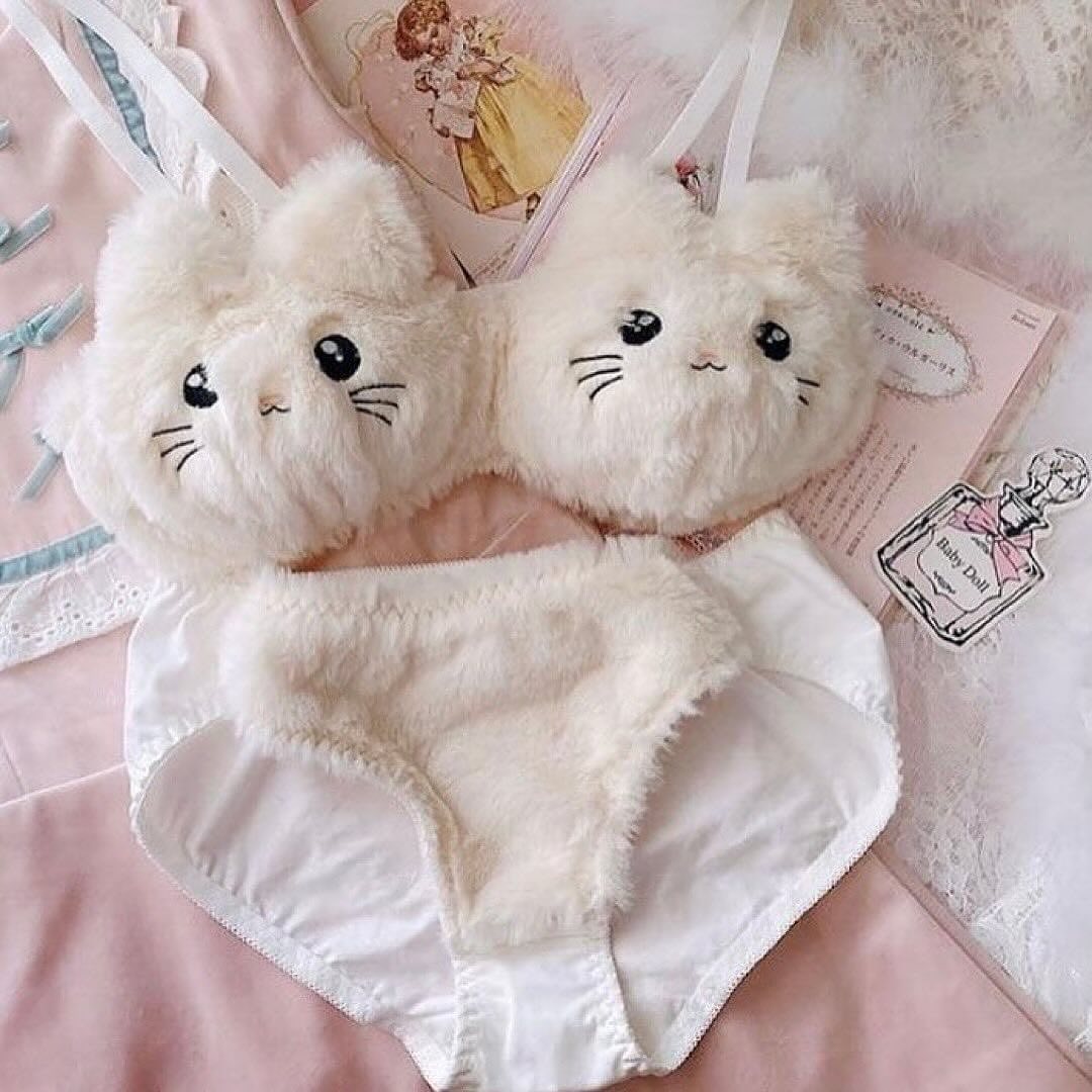 Cute Kitty Lingerie Set of 2
