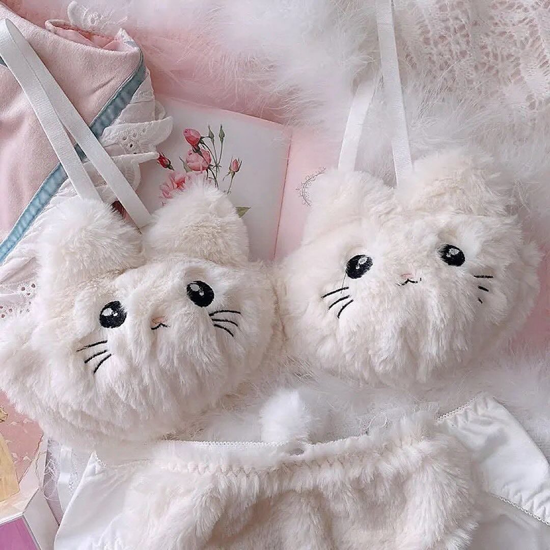 Cute Kitty Lingerie Set of 2