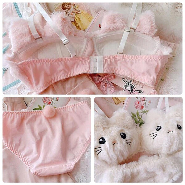 Cute Kitty Lingerie Set of 2