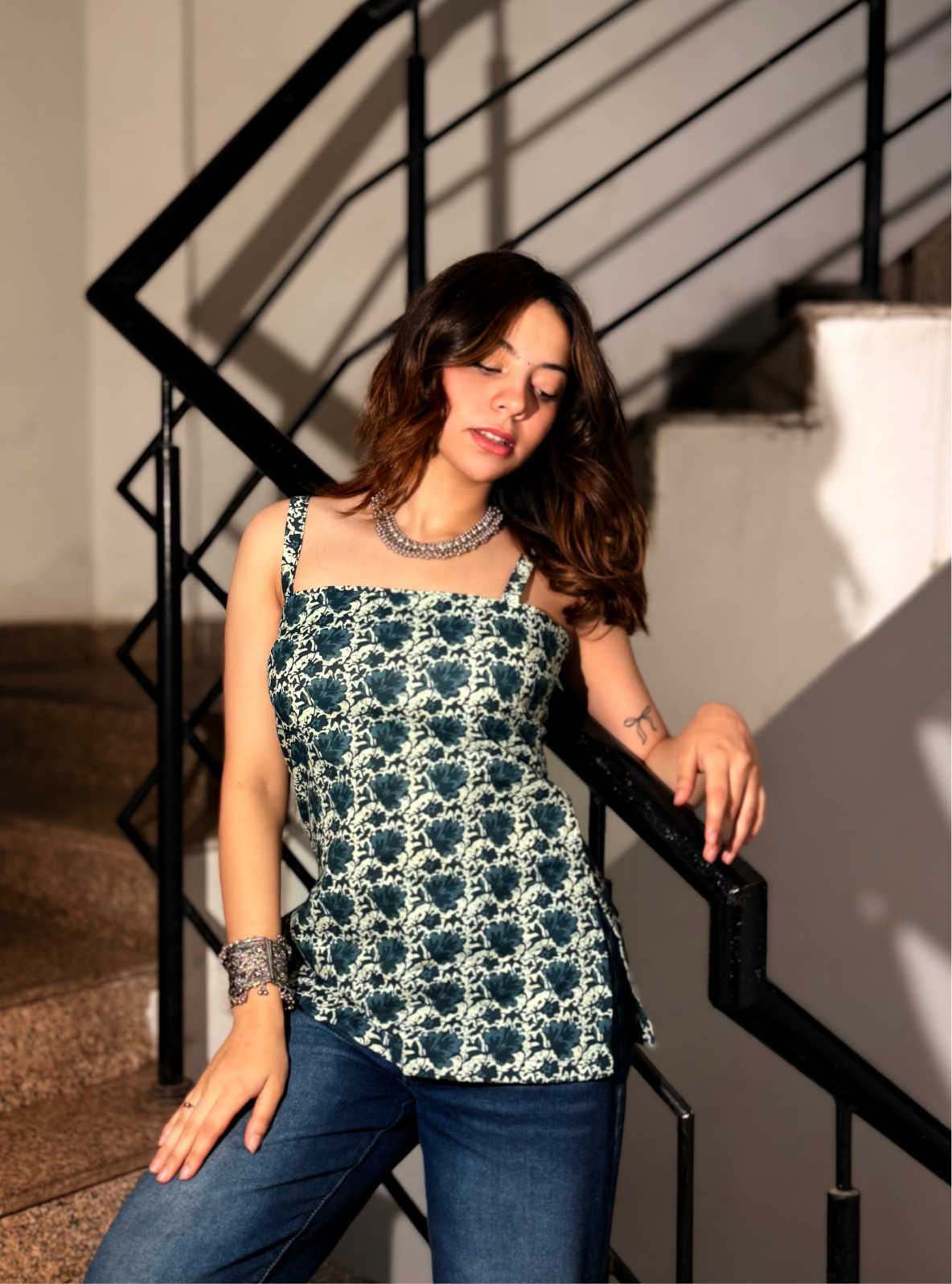 Gulbahar Cotton Short Kurti Top