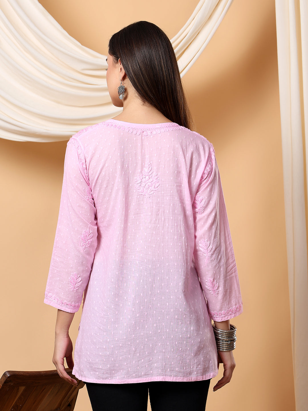 Noor Ethnic Charm Chikankari Short Kurti