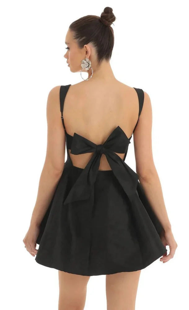 Jess Black Short Dress