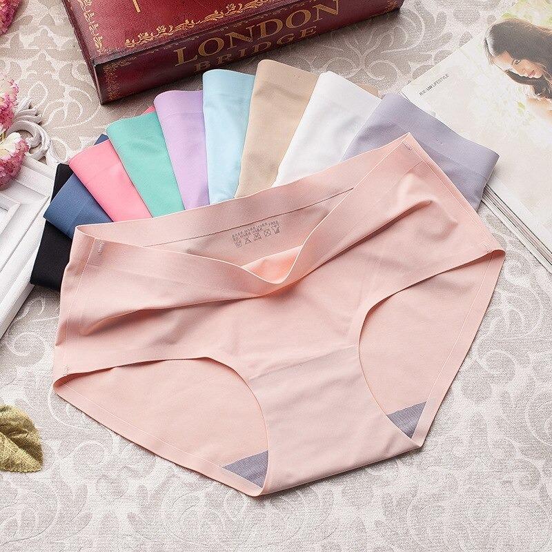 Luxe Thread (PACK OF 6) Women's Multicolor Seamless ICE SILK Panty (Random Any 6 Colors)