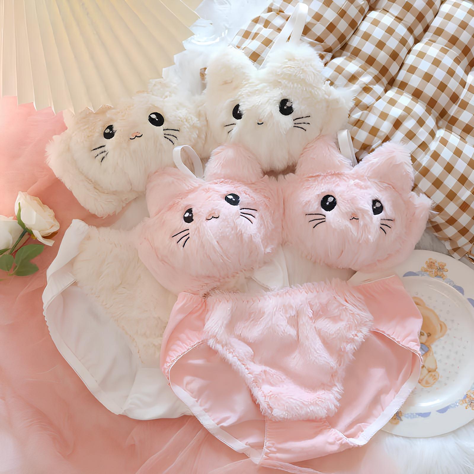 Cute Kitty Lingerie Set of 2