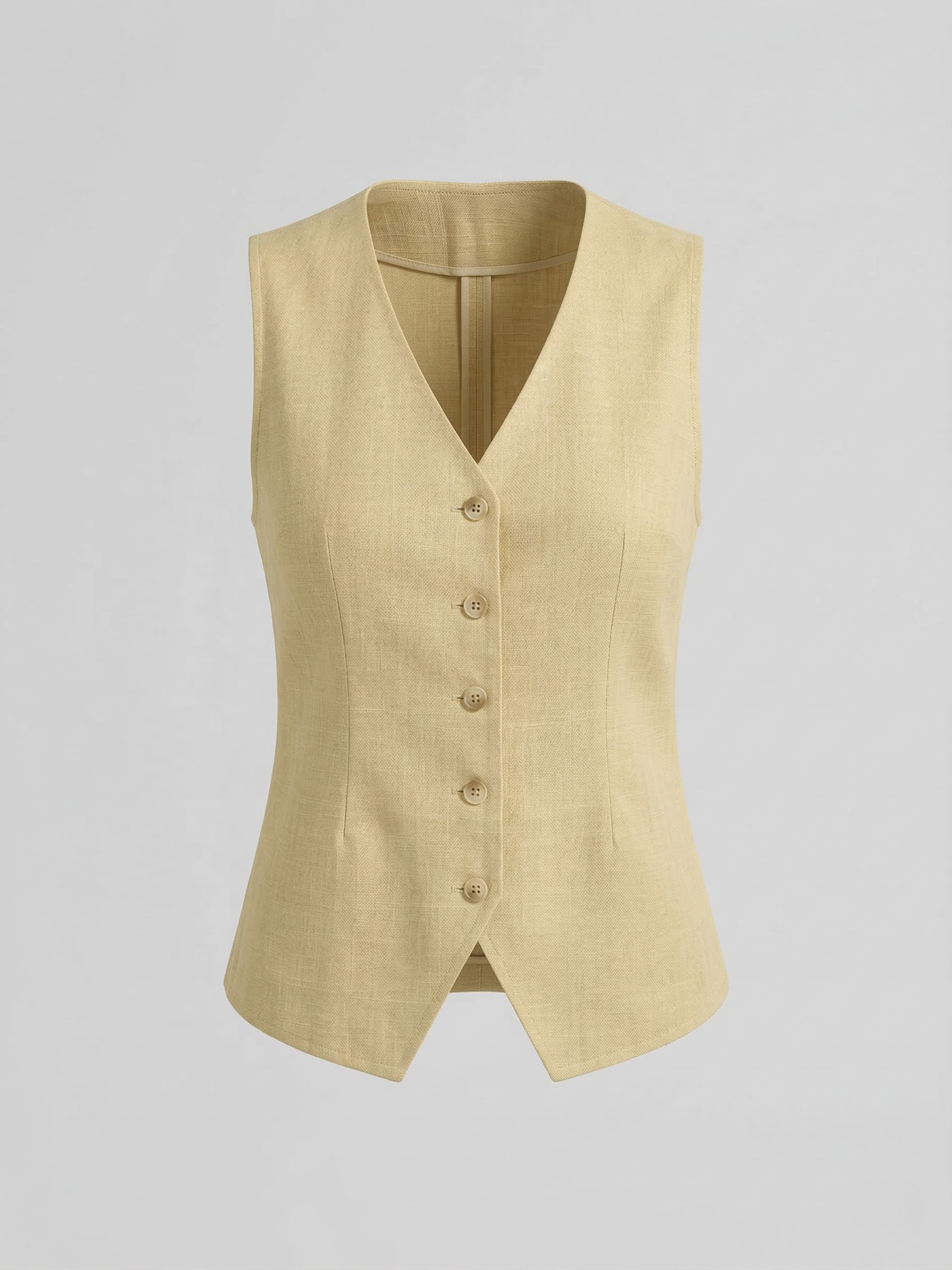 Linen Waistcoat & Trousers Co-ord Set