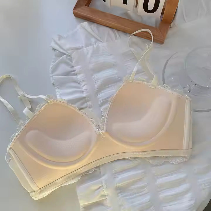 Elegance Embroidered Lace Bra – Ivory & Black Duo Pack of 2