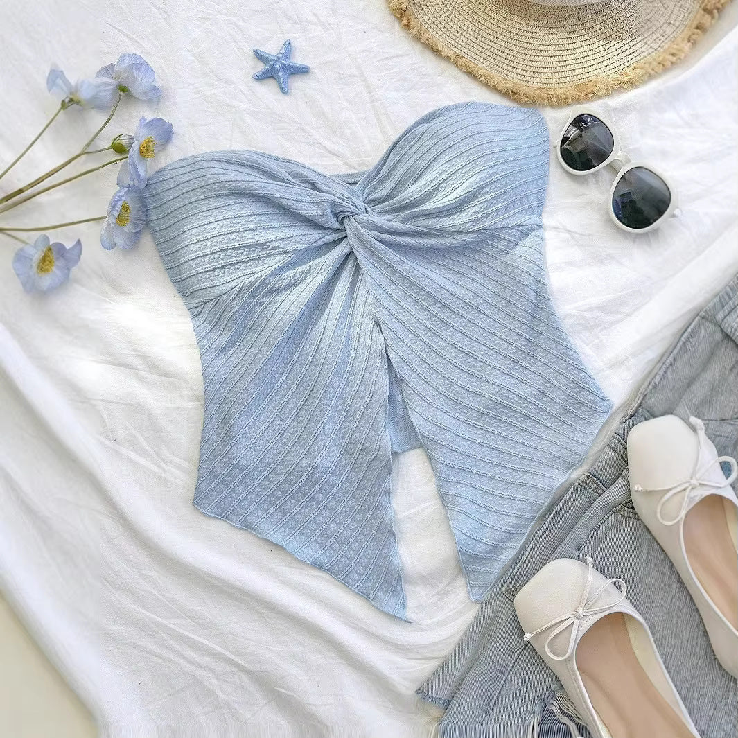 Butterfly Bliss Bow Top Ice Blue