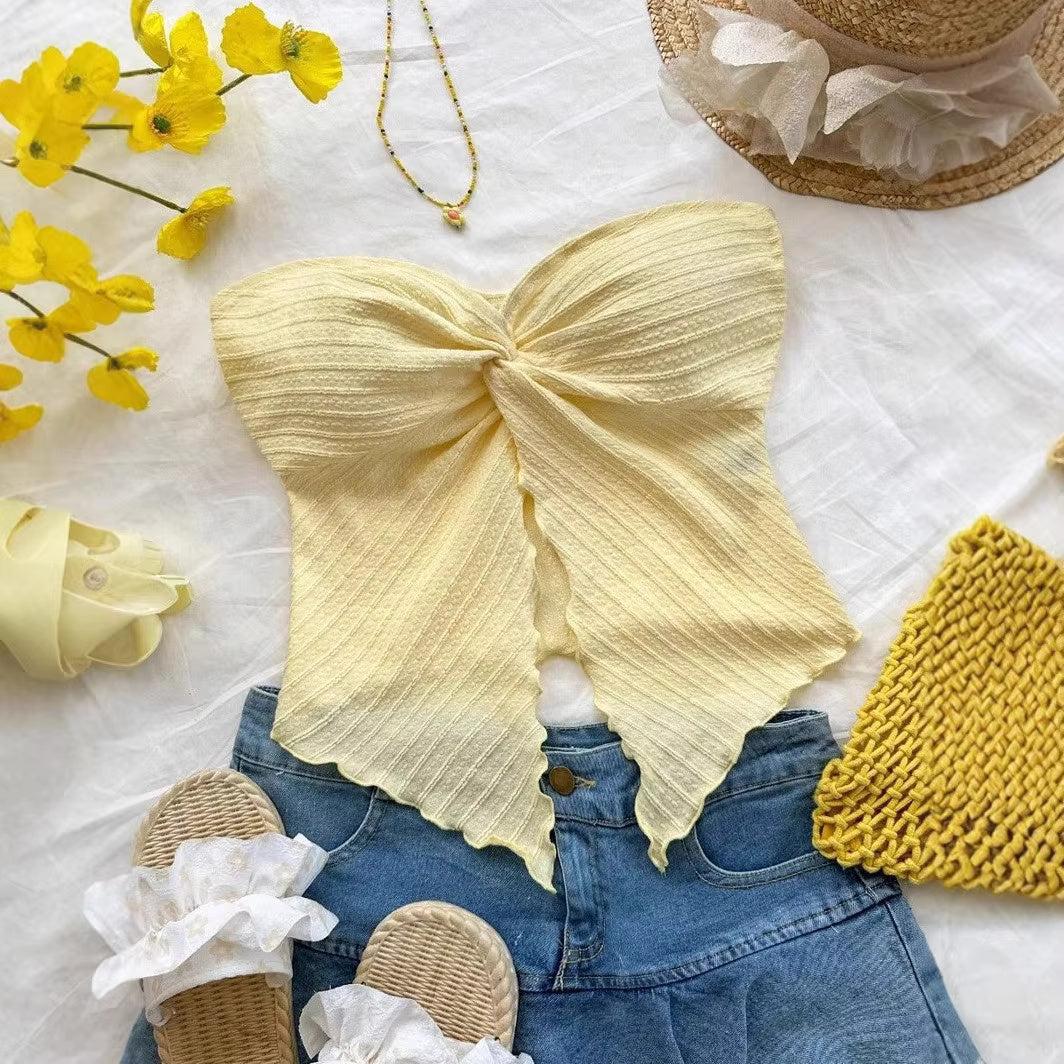 Butterfly Bliss Bow Top Yellow