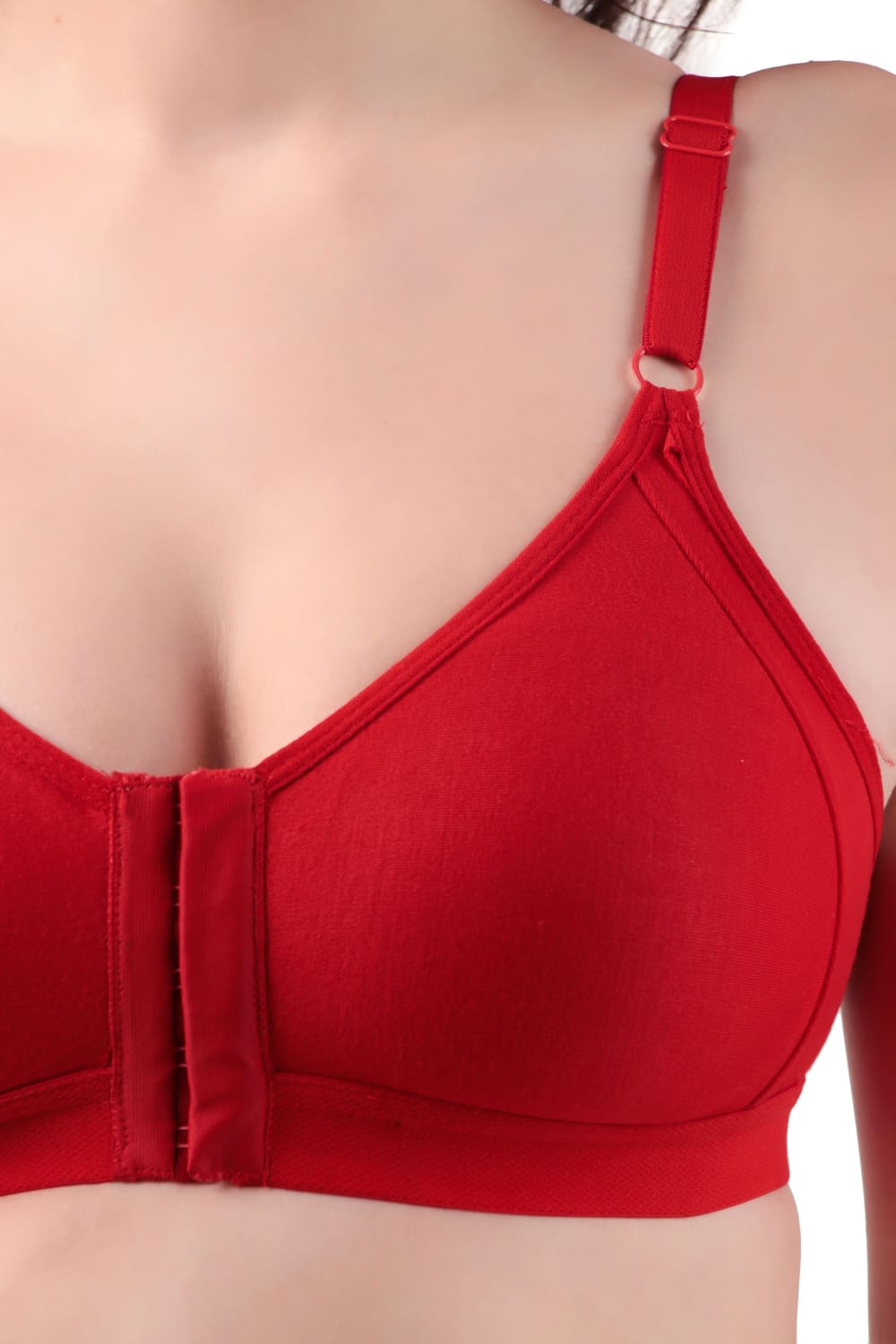 Full Coverage Non Padded Front Open Bra 5-Hook