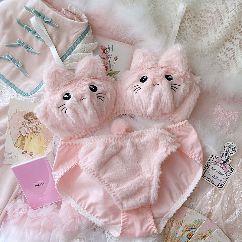 Cute Kitty Lingerie Set of 2